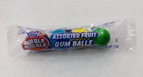 Double Bubble 4Ball Tube- Assorted Fruit Flavours