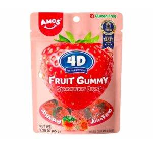 Amos Gummies Strawberry 4d